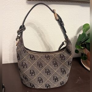 Y2K Dooney & Bourke Signature Small Bucket Hobo Bag